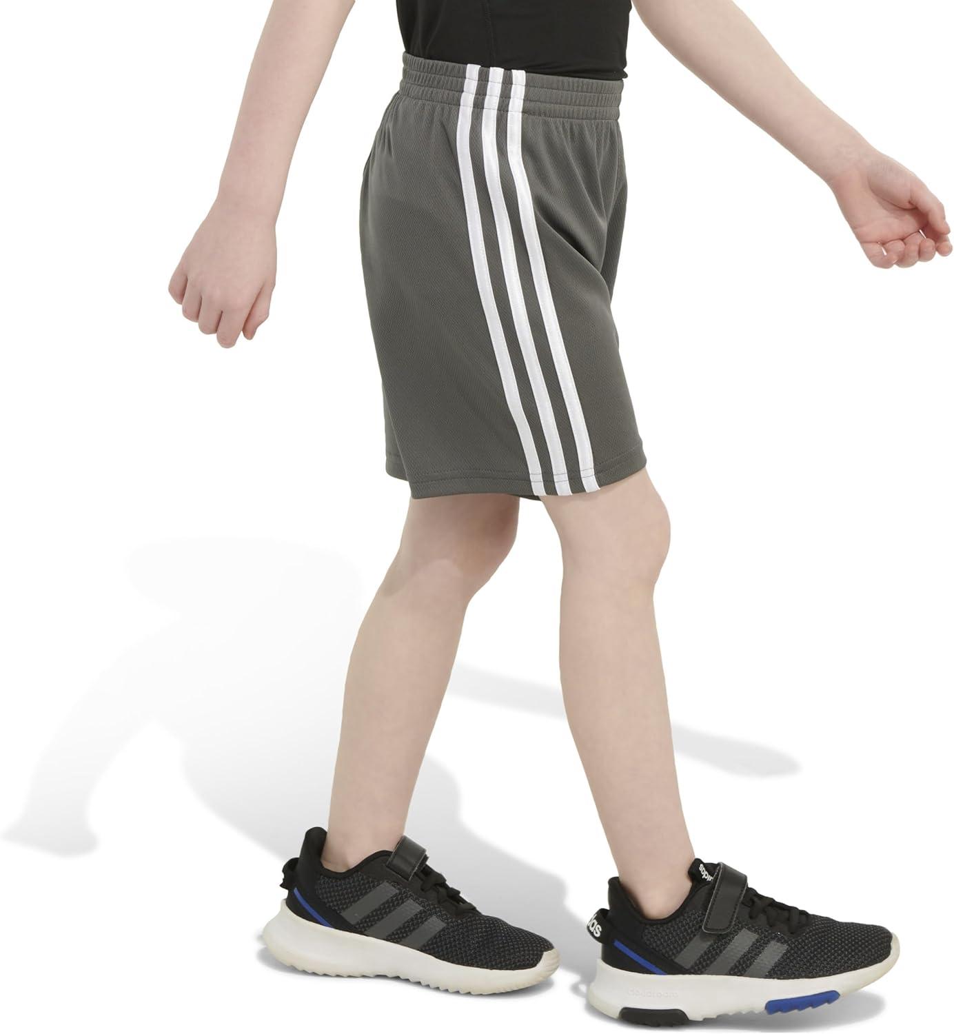 imageadidas Boys Classic 3Stripes ShortsDark Gray