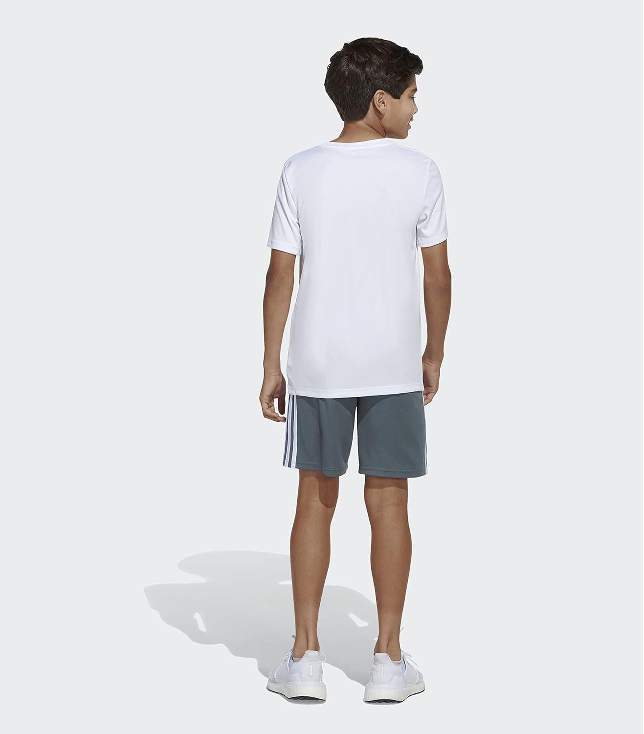 imageadidas Boys Classic 3Stripes ShortsGrey Five Adi