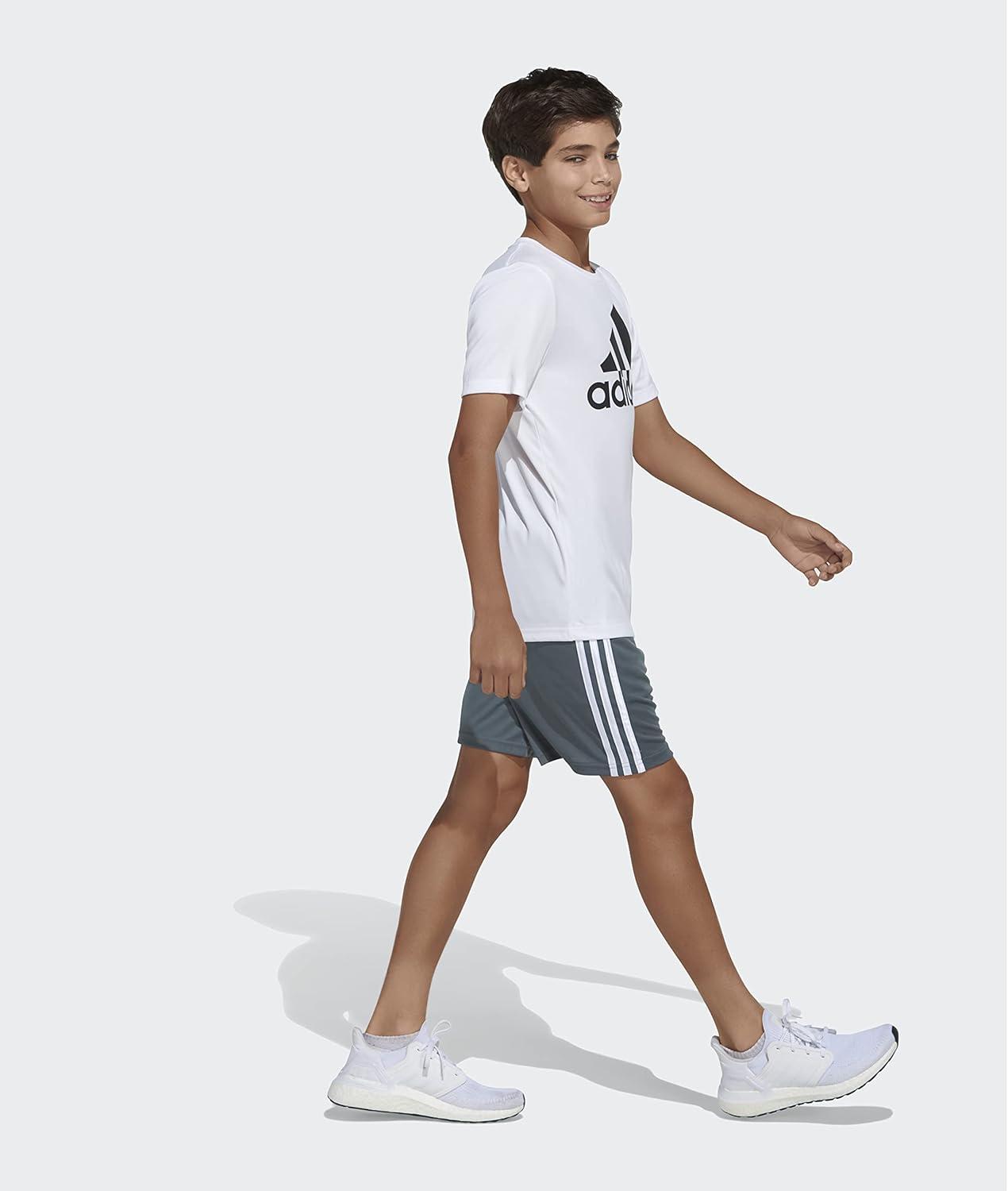 imageadidas Boys Classic 3Stripes ShortsGrey Five Adi