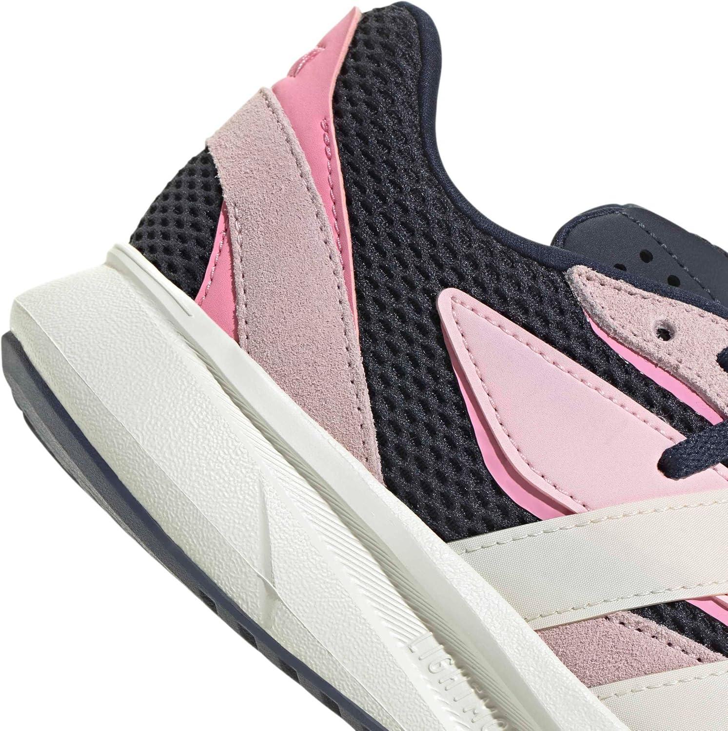 imageadidas Boys Lightblaze Lace Up SneakersCollegiate NavyOff WhiteBliss Pink