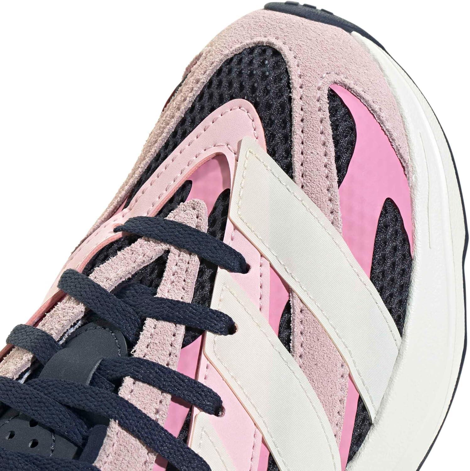 imageadidas Boys Lightblaze Lace Up SneakersCollegiate NavyOff WhiteBliss Pink