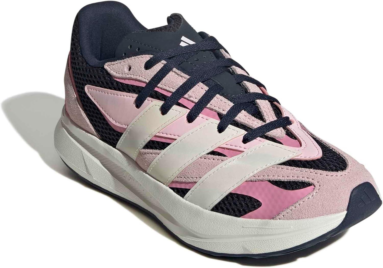 imageadidas Boys Lightblaze Lace Up SneakersCollegiate NavyOff WhiteBliss Pink