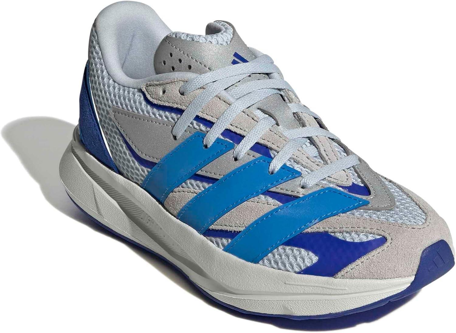 imageadidas Boys Lightblaze Lace Up SneakersHalo BlueLucid Ray BlueGrey
