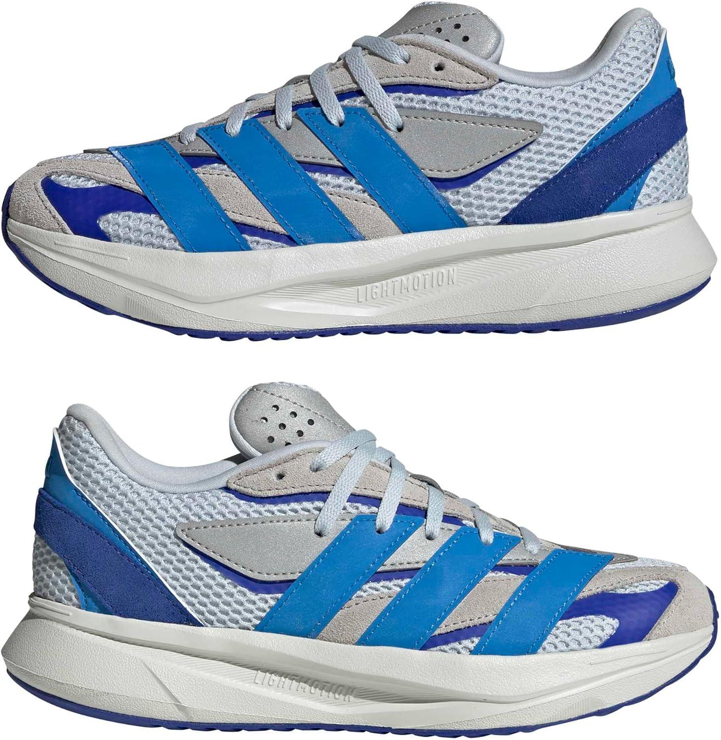 imageadidas Boys Lightblaze Lace Up SneakersHalo BlueLucid Ray BlueGrey