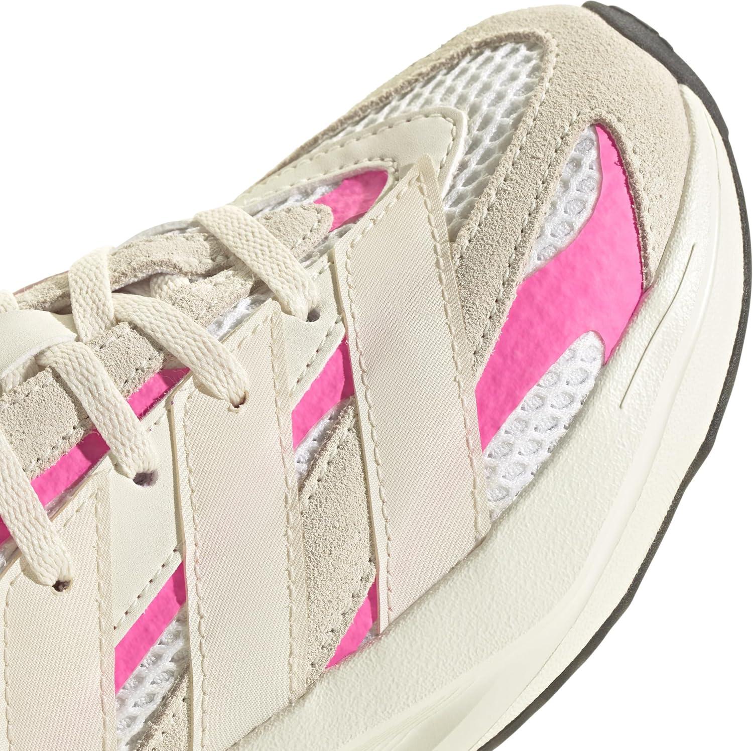 imageadidas Boys Lightblaze Lace Up SneakersOff WhiteWonder WhiteLucid Pink