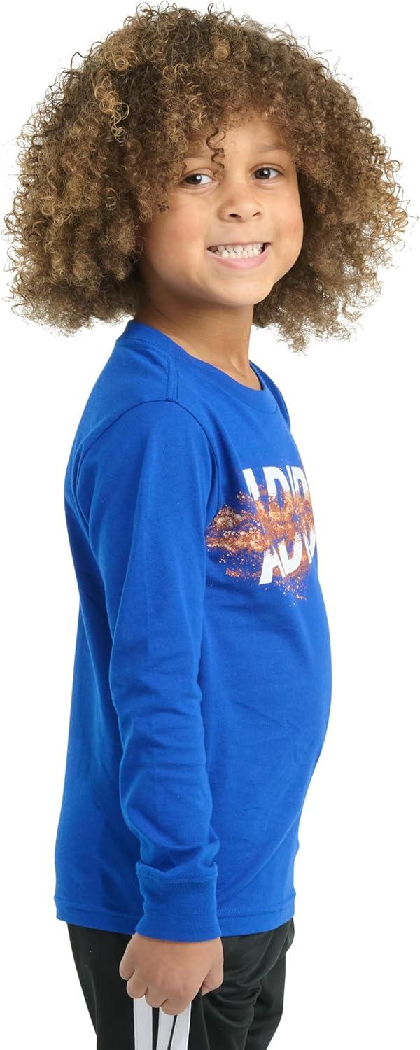 imageadidas Boys Long Sleeve Sport Graphic TeeTeam Royal Blue