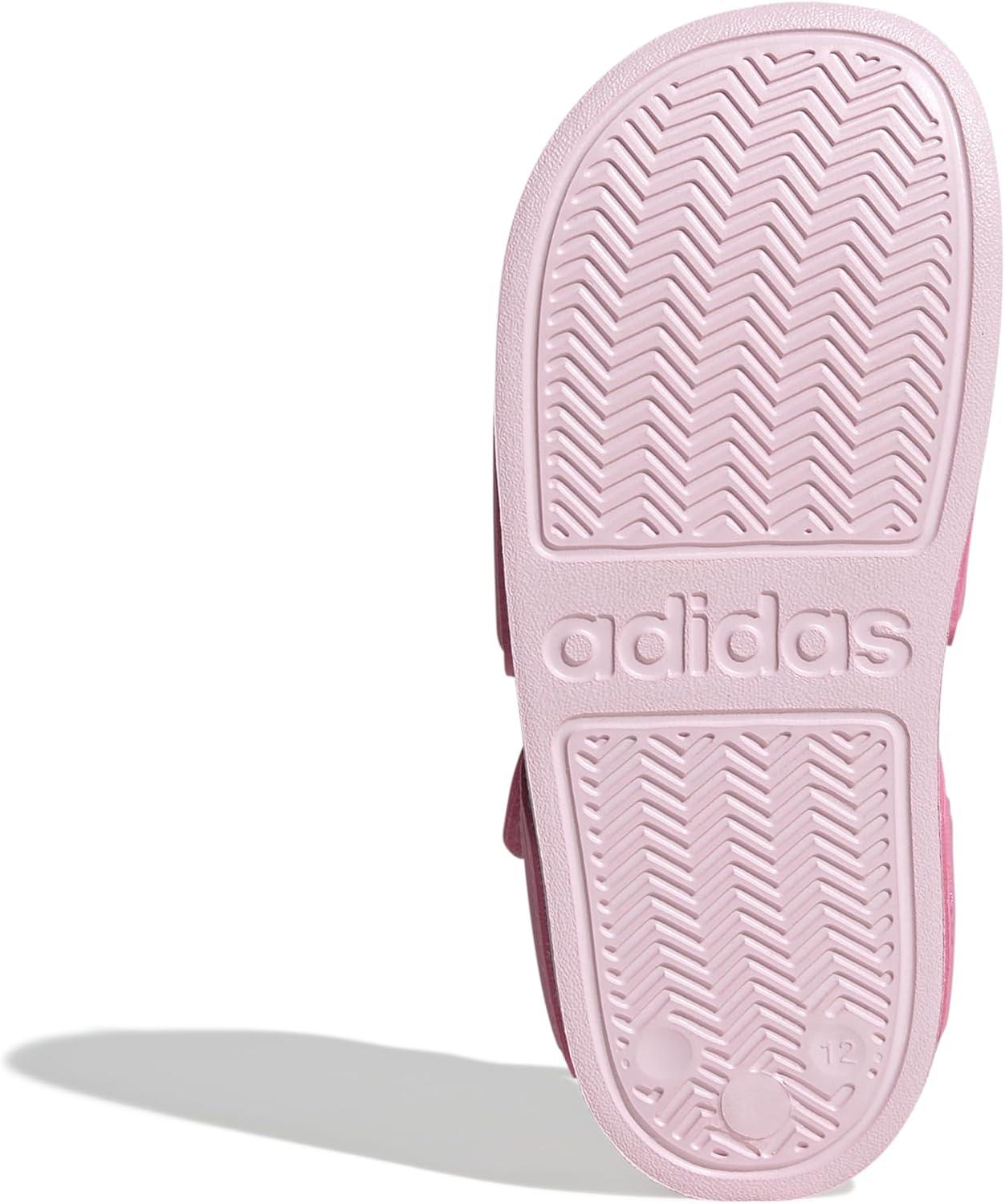 imageadidas Kids Adilette Slide SandalsBliss PinkWhiteClear Pink