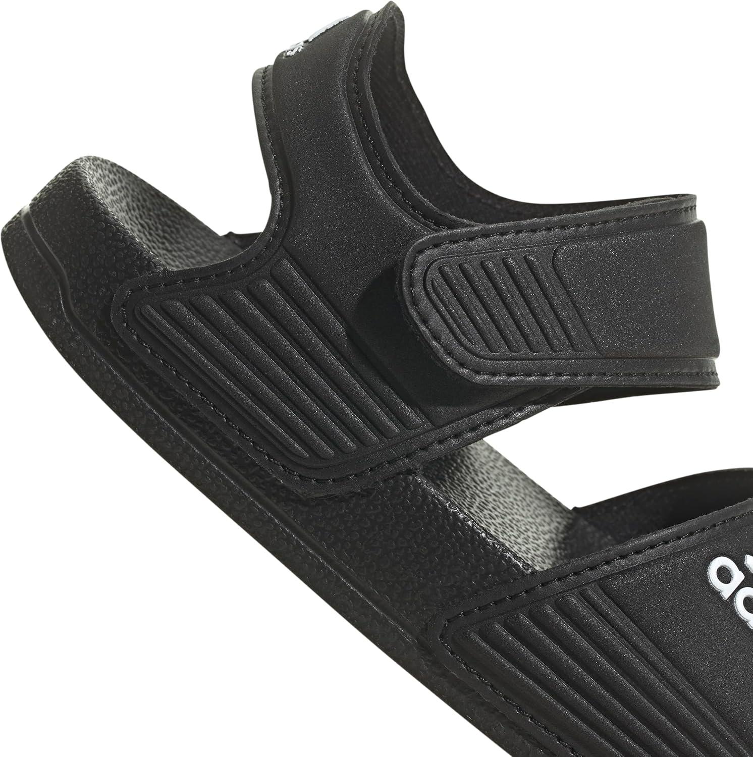imageadidas Kids Adilette Slide SandalsCore BlackWhiteCore Black