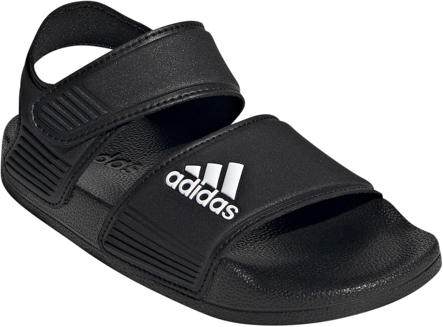 imageadidas Kids Adilette Slide SandalsCore BlackWhiteCore Black