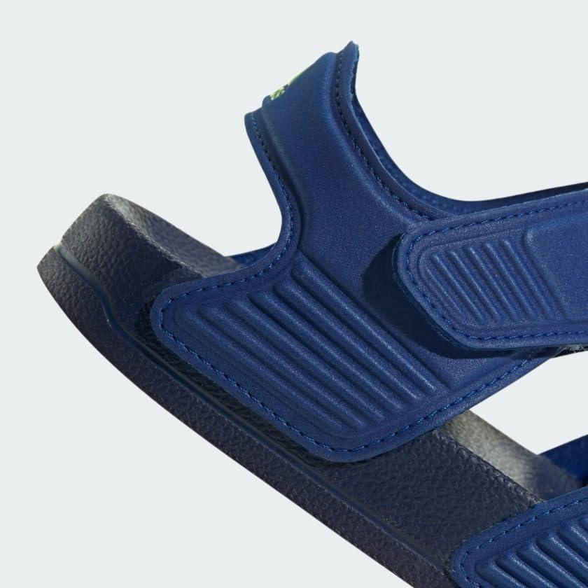 imageadidas Kids Adilette Slide SandalsTeam Royal BlueGreen SparkDark Blue