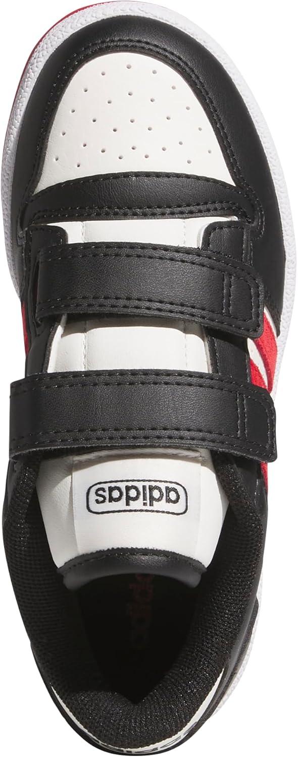 imageadidas Kids Break Start Hook ampamp Loop ShoeBlackTeam Power RedWhite
