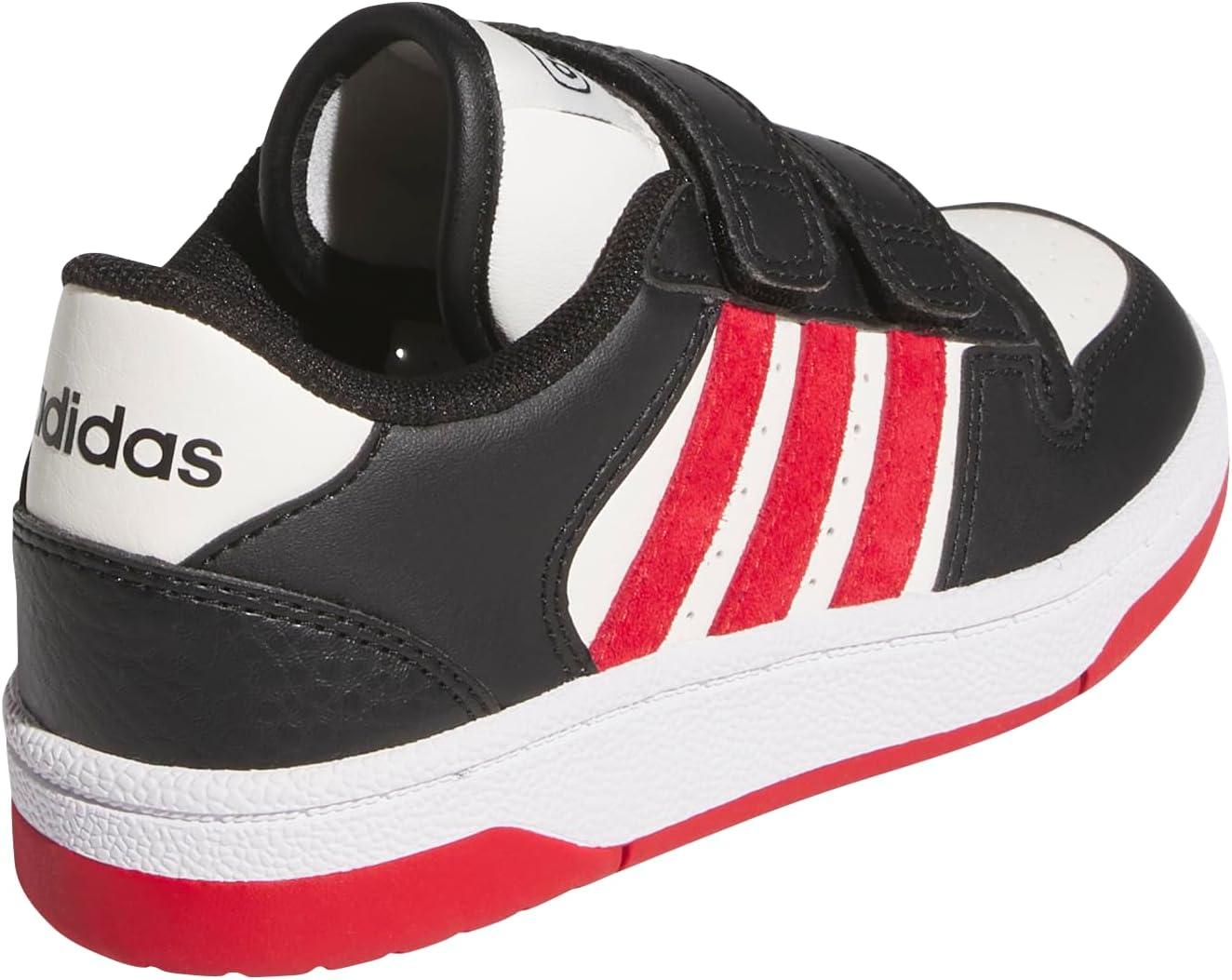 imageadidas Kids Break Start Hook ampamp Loop ShoeBlackTeam Power RedWhite