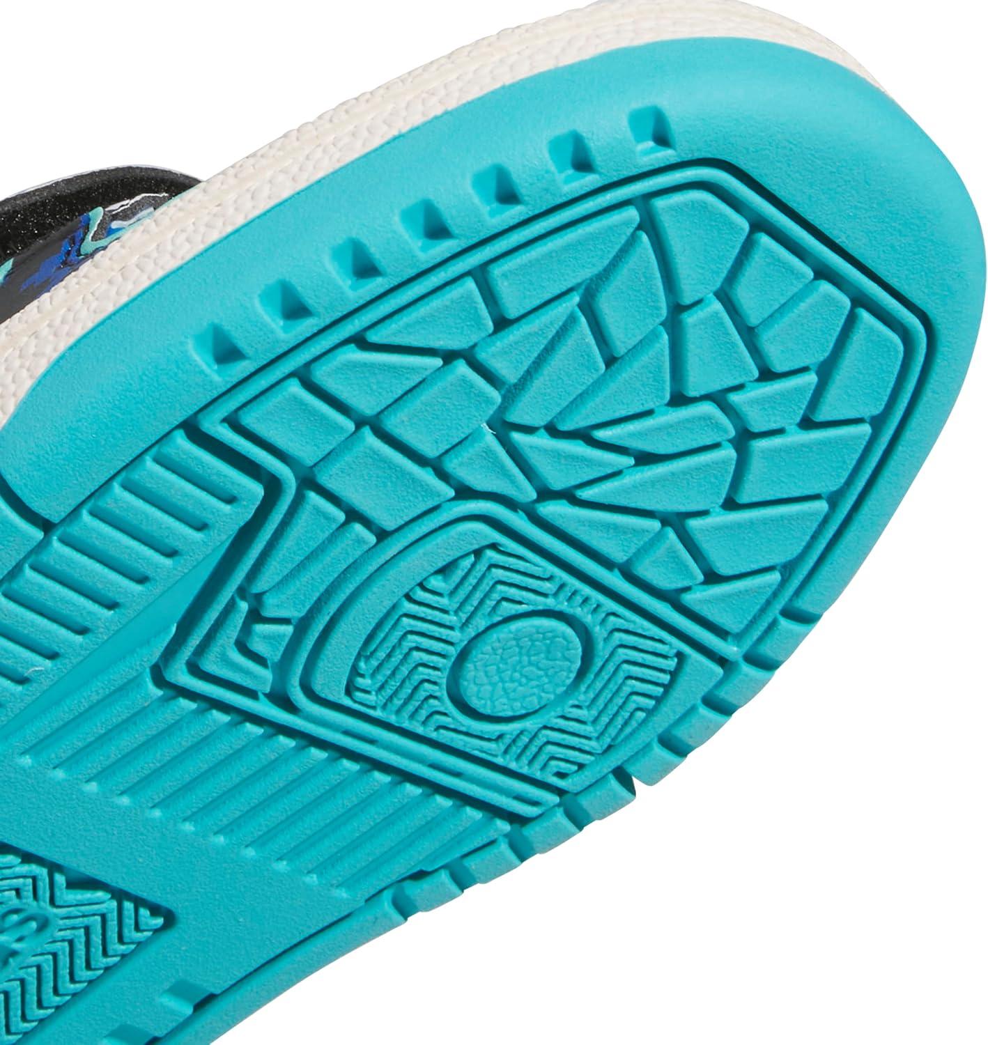 imageadidas Kids Break Start Hook ampamp Loop ShoeBlackWhiteBright Royal