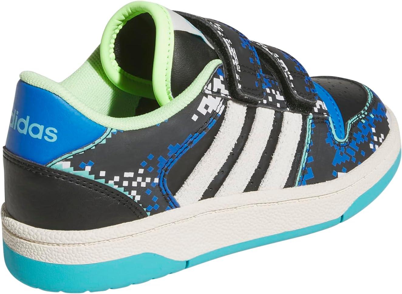 imageadidas Kids Break Start Hook ampamp Loop ShoeBlackWhiteBright Royal