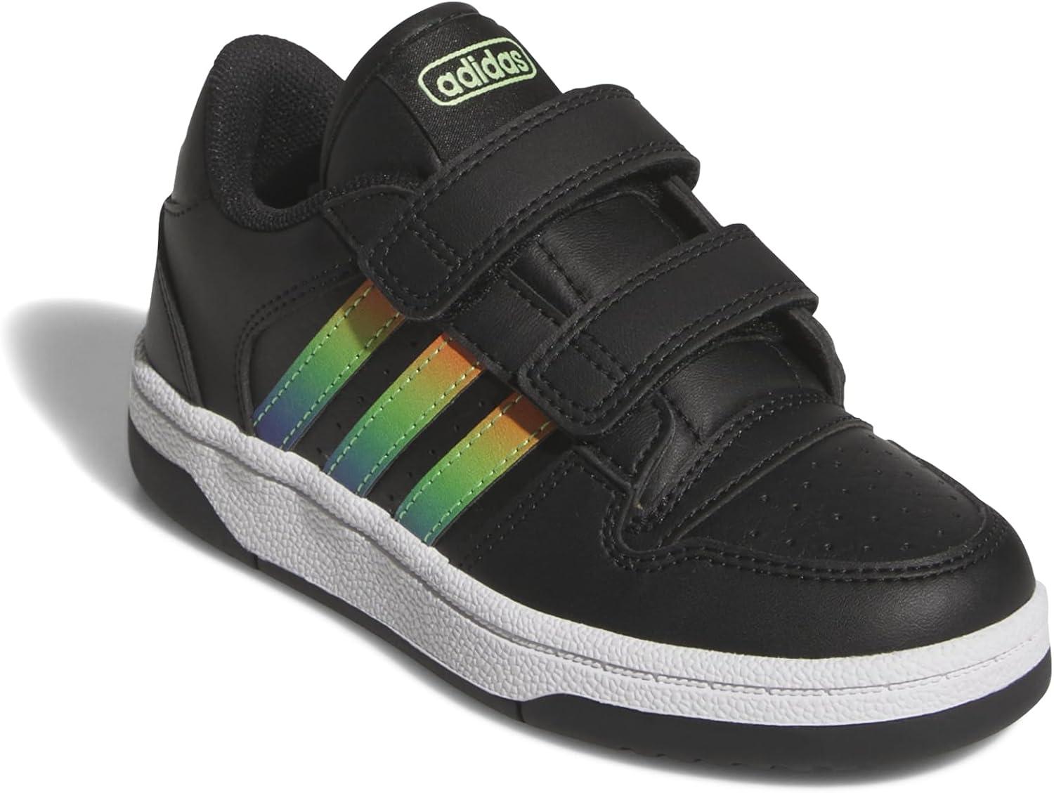imageadidas Kids Break Start Hook ampamp Loop ShoeBlackYellowBlue Burst