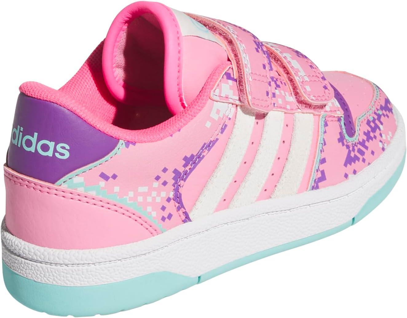 imageadidas Kids Break Start Hook ampamp Loop ShoeBliss PinkWhiteSupplier Colour