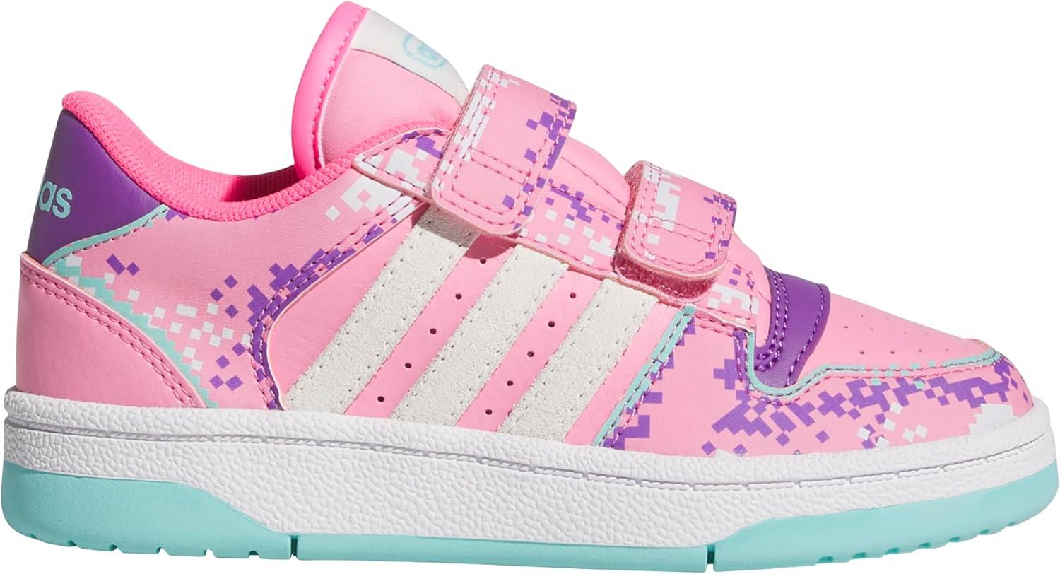 imageadidas Kids Break Start Hook ampamp Loop ShoeBliss PinkWhiteSupplier Colour