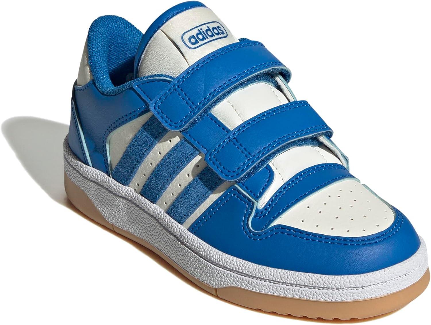 imageadidas Kids Break Start Hook ampamp Loop ShoeBluebirdBluebirdCloud White