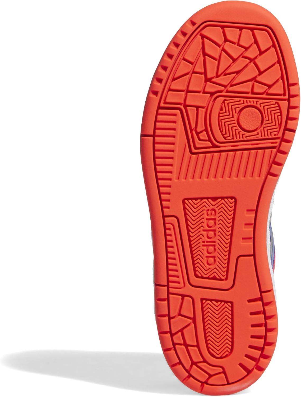 imageadidas Kids Break Start Hook ampamp Loop ShoeBright RedEquipment BlueWhite