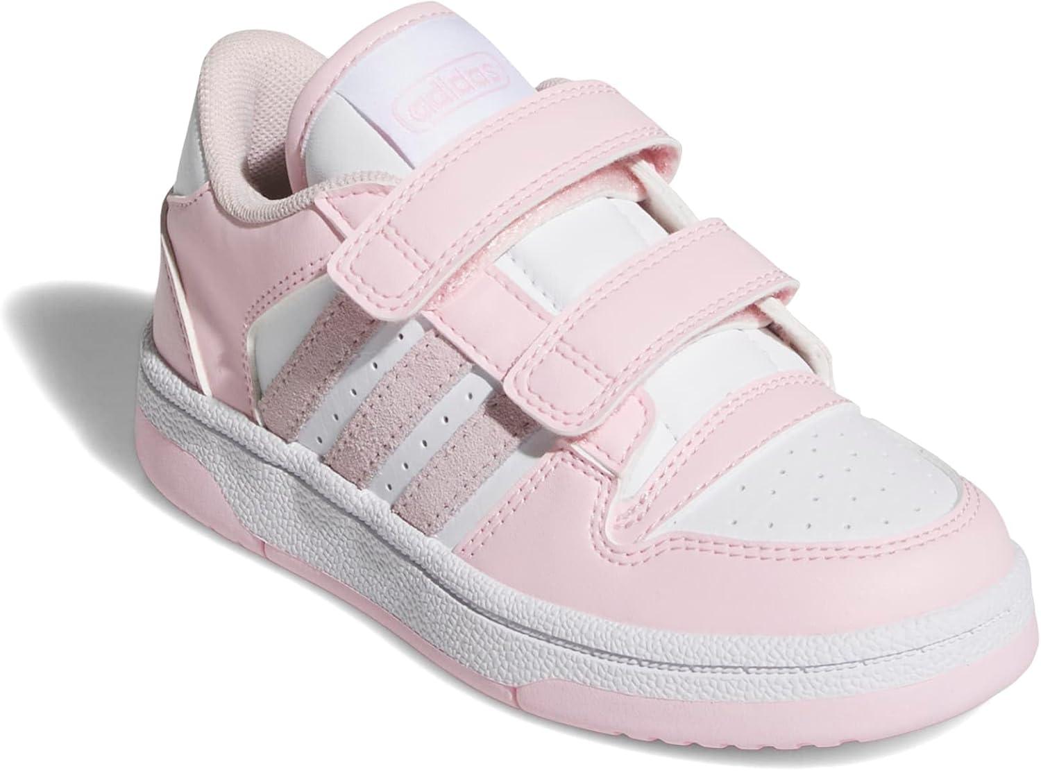 imageadidas Kids Break Start Hook ampamp Loop ShoeClear PinkWhiteCloud White