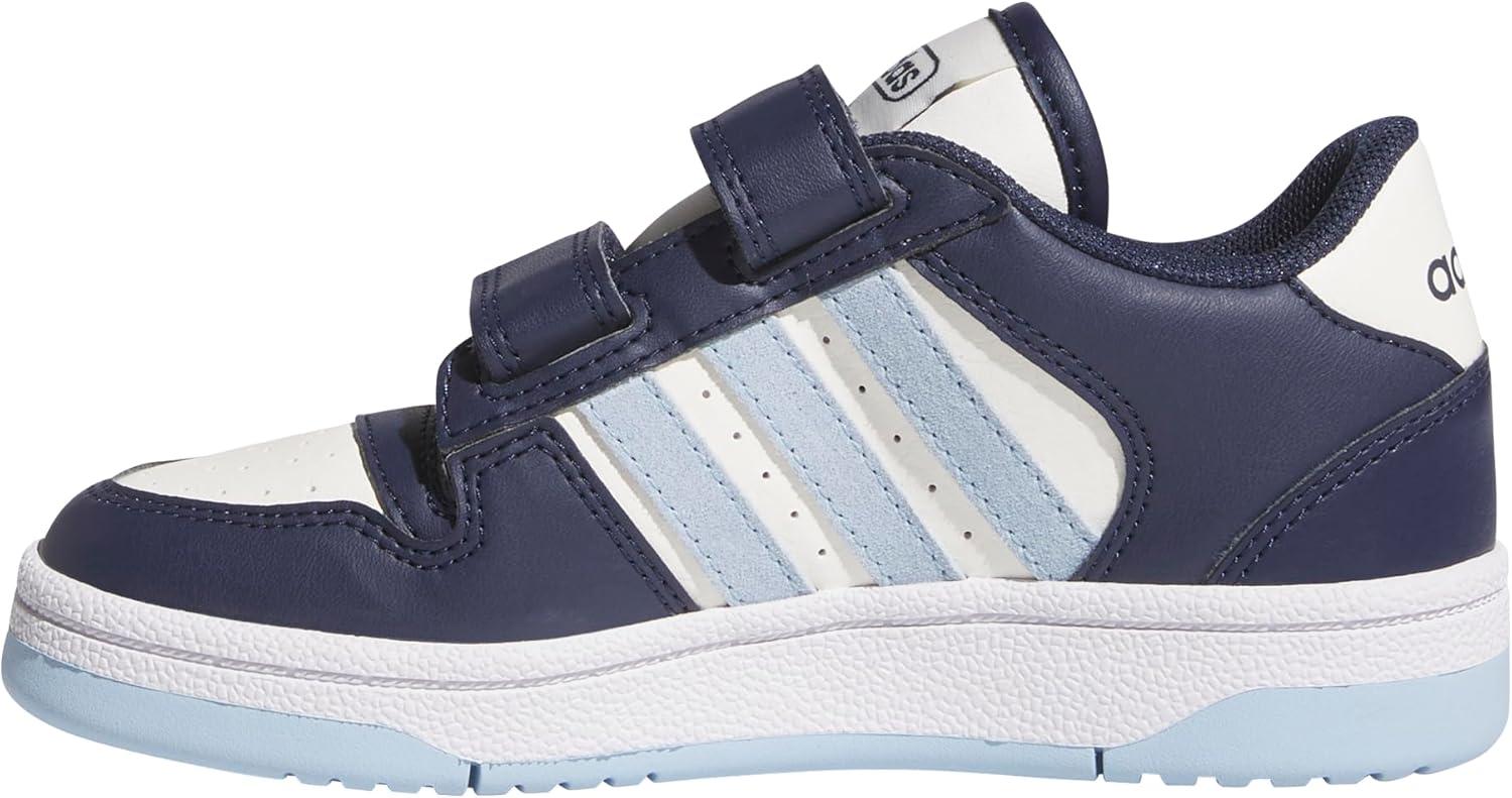 imageadidas Kids Break Start Hook ampamp Loop ShoeCollegiate NavyClear SkyWhite