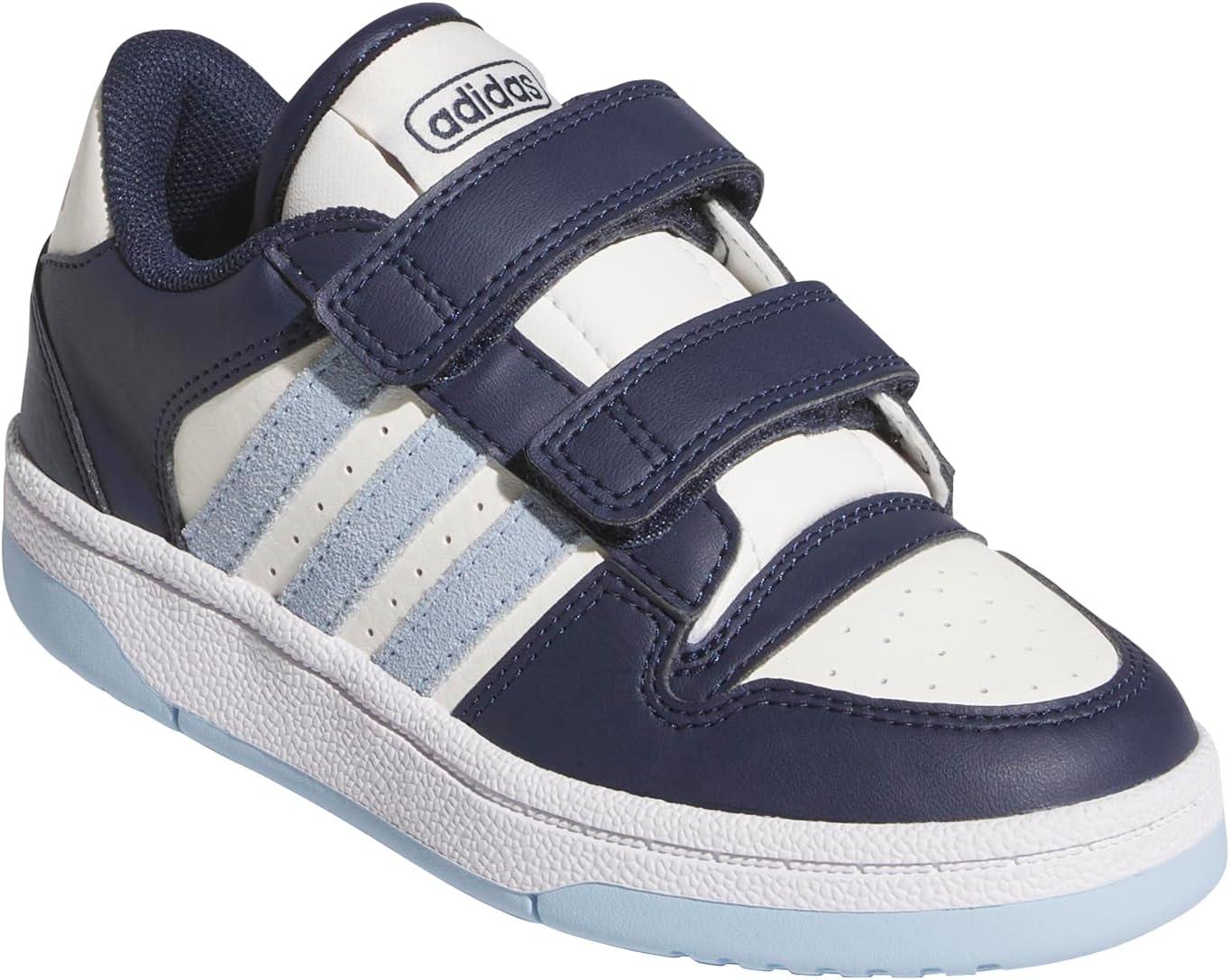 imageadidas Kids Break Start Hook ampamp Loop ShoeCollegiate NavyClear SkyWhite