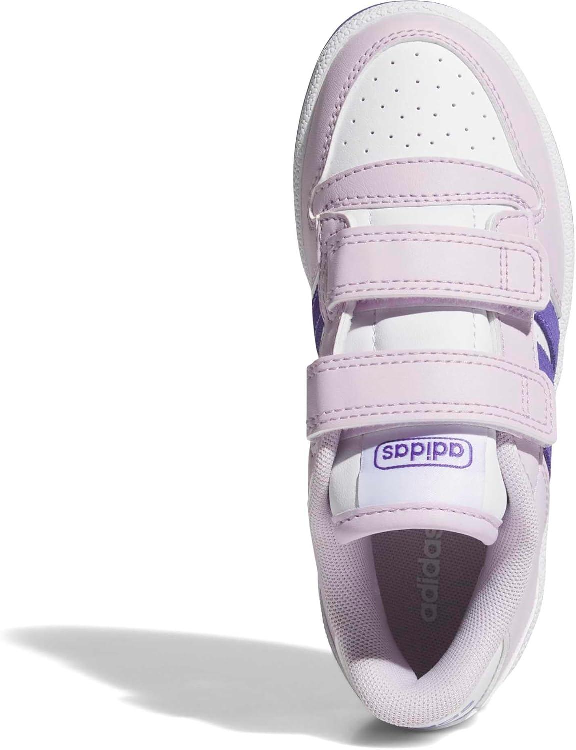 imageadidas Kids Break Start Hook ampamp Loop ShoeIce LavenderWhiteWhite