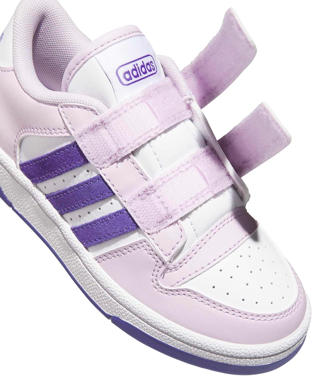 imageadidas Kids Break Start Hook ampamp Loop ShoeIce LavenderWhiteWhite