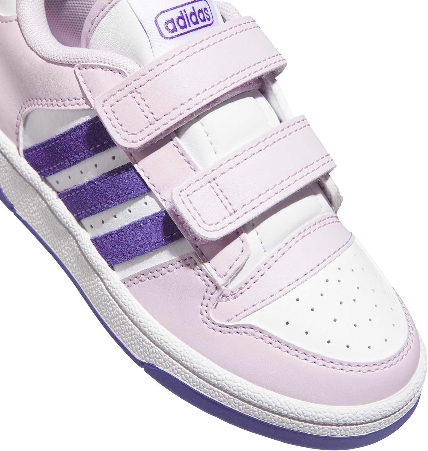 imageadidas Kids Break Start Hook ampamp Loop ShoeIce LavenderWhiteWhite