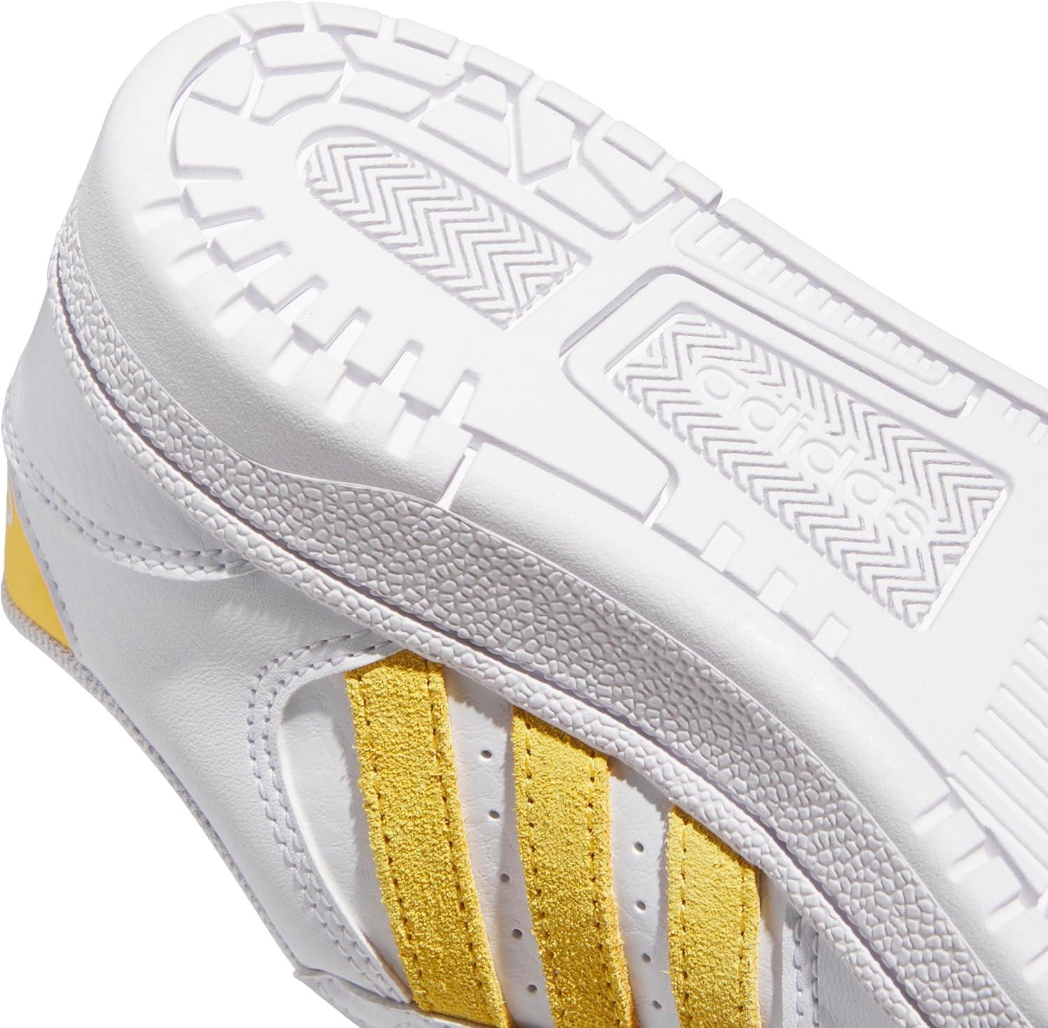 imageadidas Kids Break Start Hook ampamp Loop ShoeWhiteBold GoldWhite