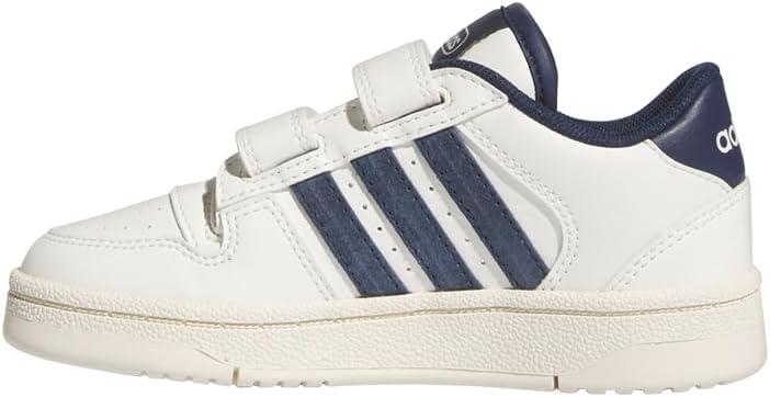 imageadidas Kids Break Start Hook ampamp Loop ShoeWhiteNight IndigoOff White