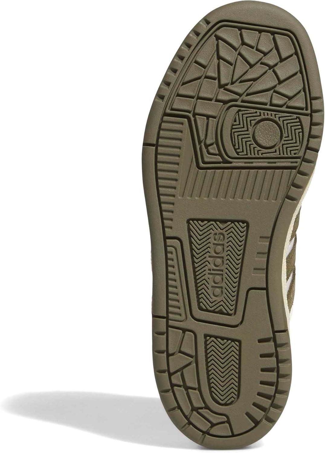 imageadidas Kids Break Start Hook ampamp Loop ShoeWhiteOlive StrataCharcoal