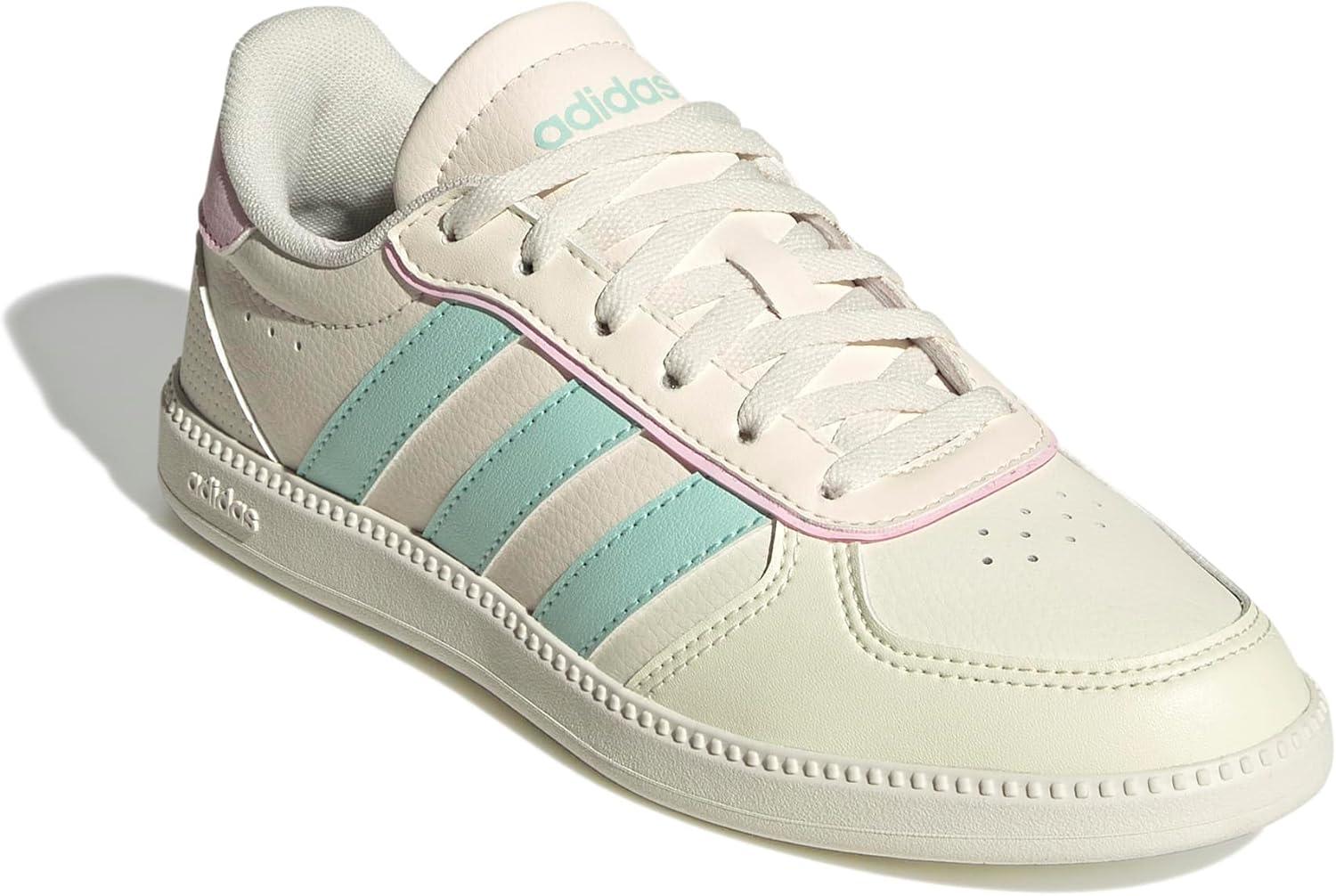 imageadidas Kids Breaknet Sleek ShoesOff WhiteSemi Flash AquaClear Pink