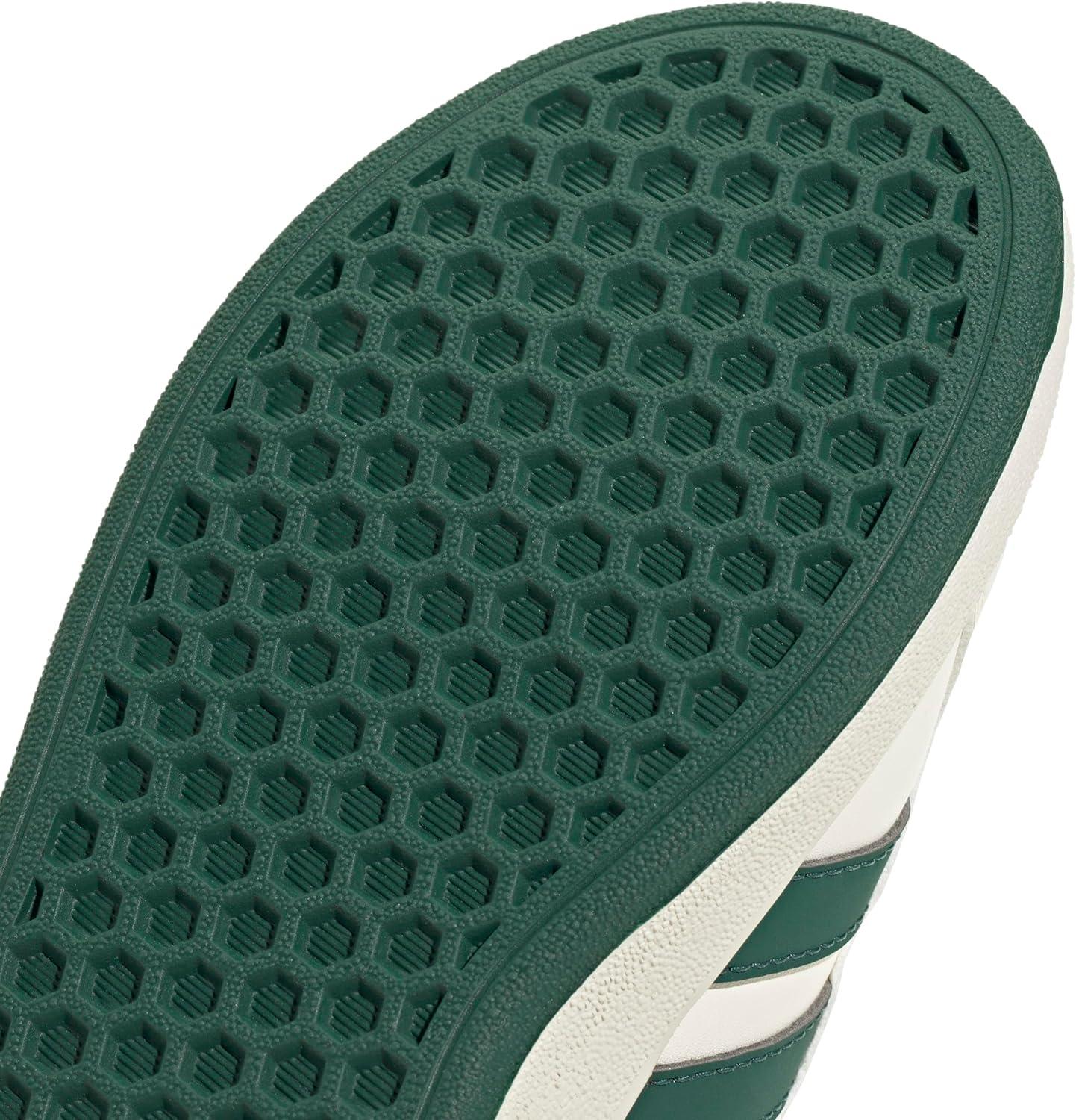 imageadidas Kids Grand Court 20 Elastic Lace ampamp Strap ShoesOff WhiteCollegiate GreenBlack