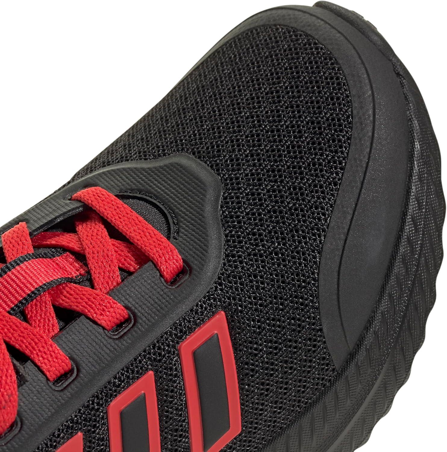 imageadidas Kids XPLR Path Elastic Lace ampamp Strap ShoesBlackPure RubyBlack