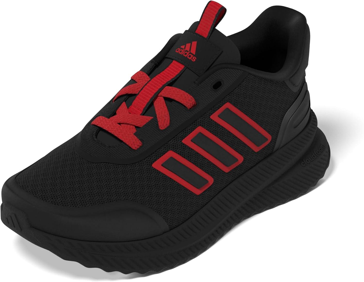 imageadidas Kids XPLR Path Elastic Lace ampamp Strap ShoesBlackPure RubyBlack