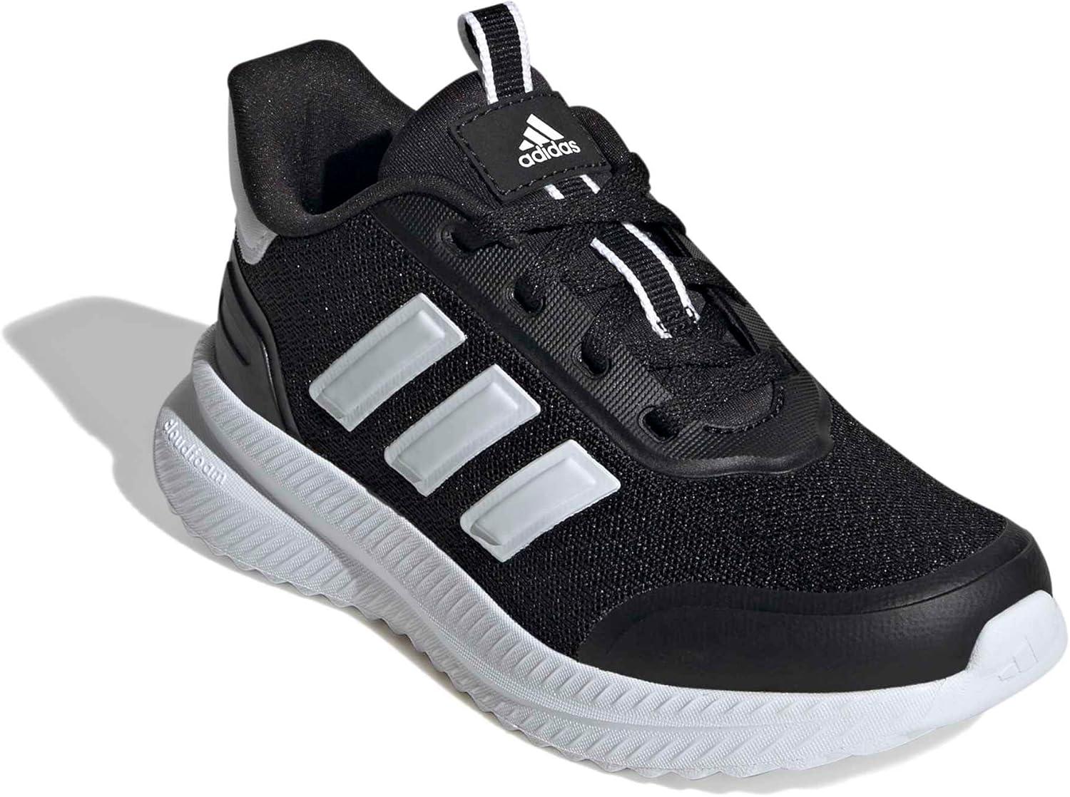 imageadidas Kids XPLR Path Elastic Lace ampamp Strap ShoesBlackWhiteBlack