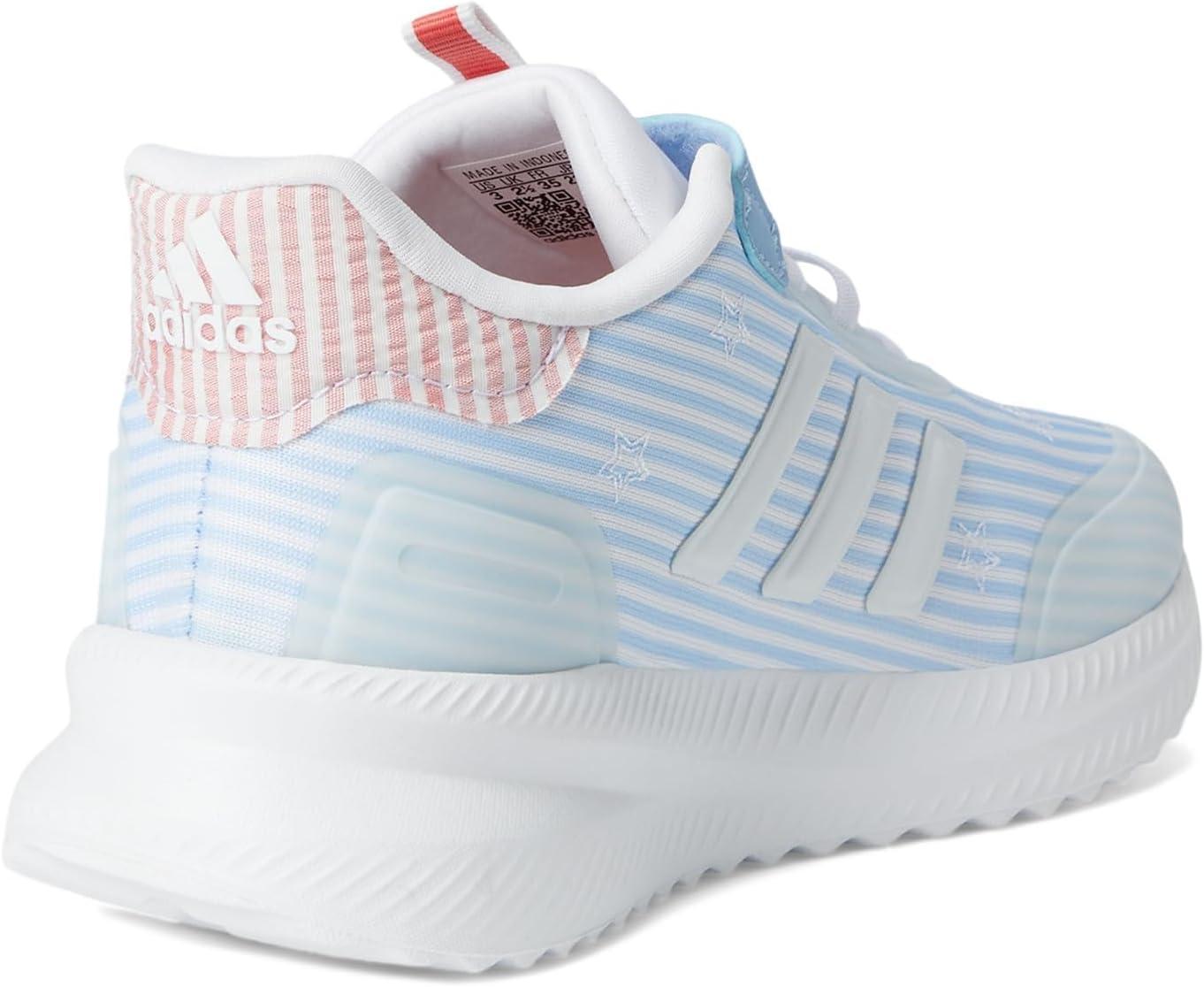 imageadidas Kids XPLR Path Elastic Lace ampamp Strap ShoesBlueWhitePreloved Scarlet