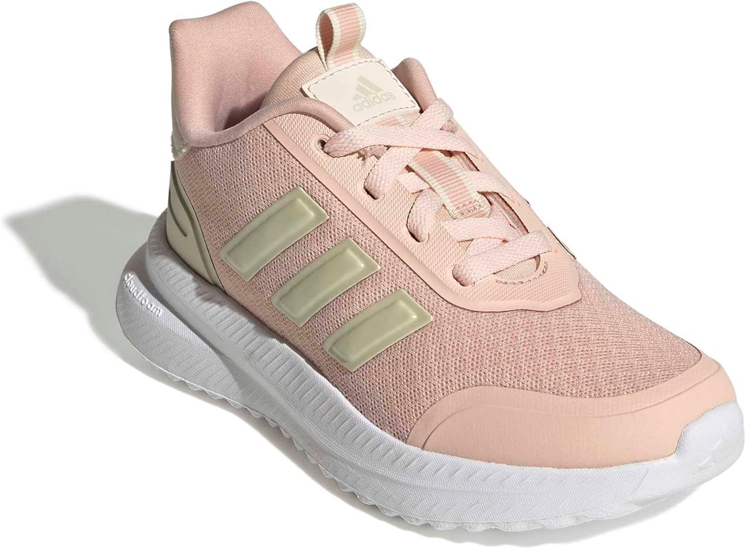 imageadidas Kids XPLR Path Elastic Lace ampamp Strap ShoesBlush PinkIce Gold MetallicWonder White