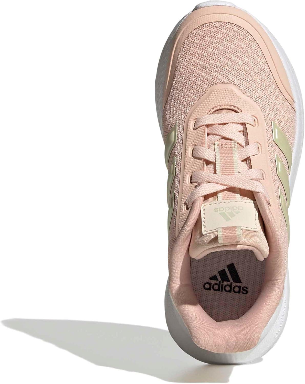 imageadidas Kids XPLR Path Elastic Lace ampamp Strap ShoesBlush PinkIce Gold MetallicWonder White