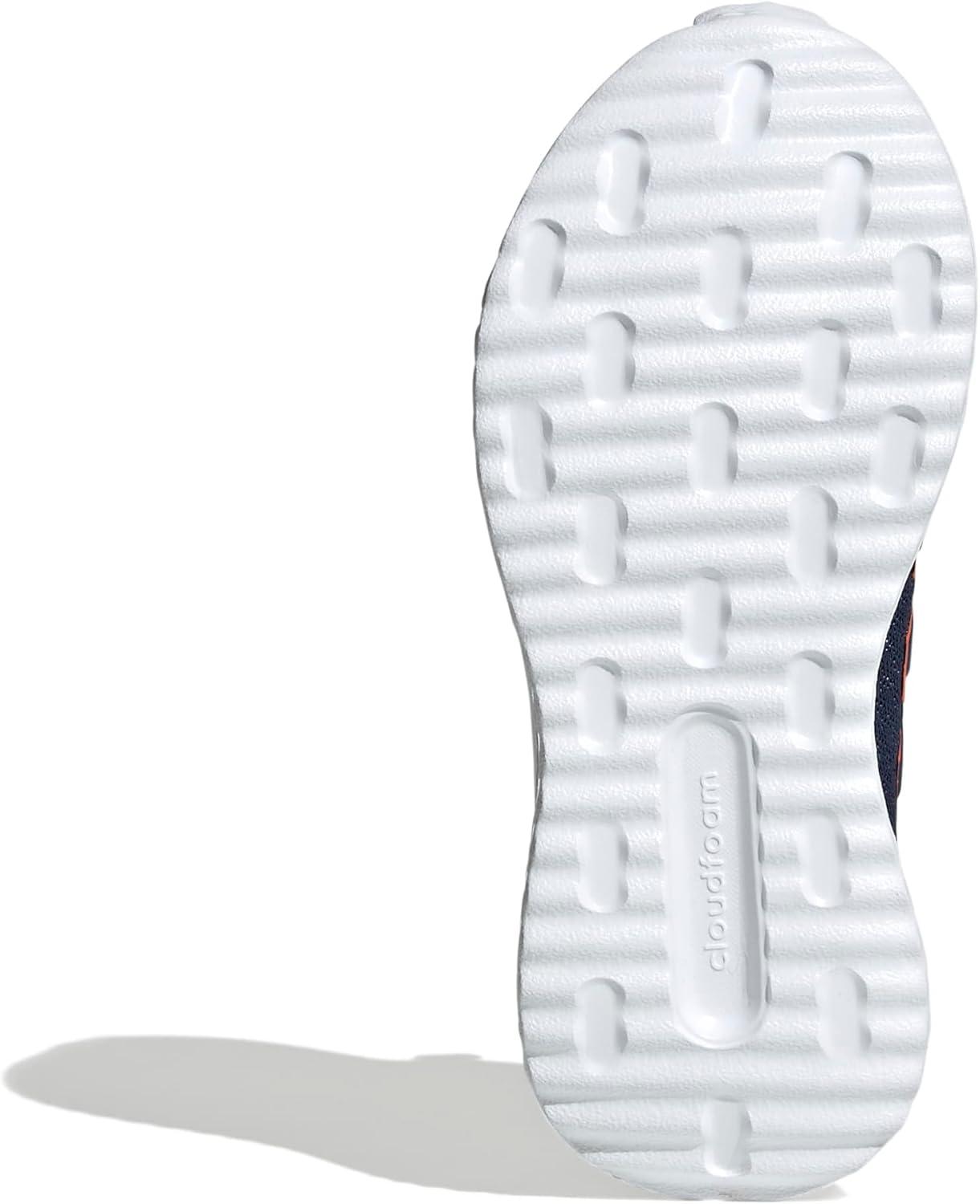 imageadidas Kids XPLR Path Elastic Lace ampamp Strap ShoesDark BlueSemi Impact OrangeWhite