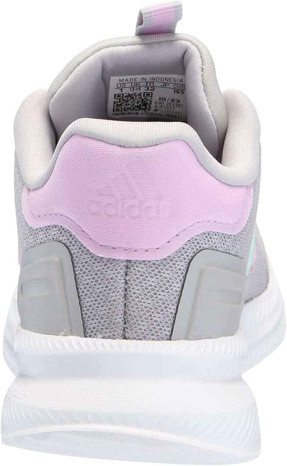 imageadidas Kids XPLR Path Elastic Lace ampamp Strap ShoesGreyBliss LilacSemi Flash Aqua