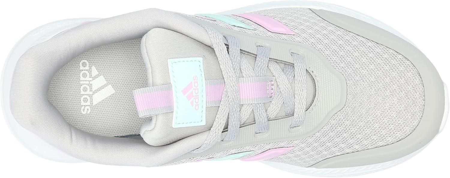 imageadidas Kids XPLR Path Elastic Lace ampamp Strap ShoesGreyBliss LilacSemi Flash Aqua