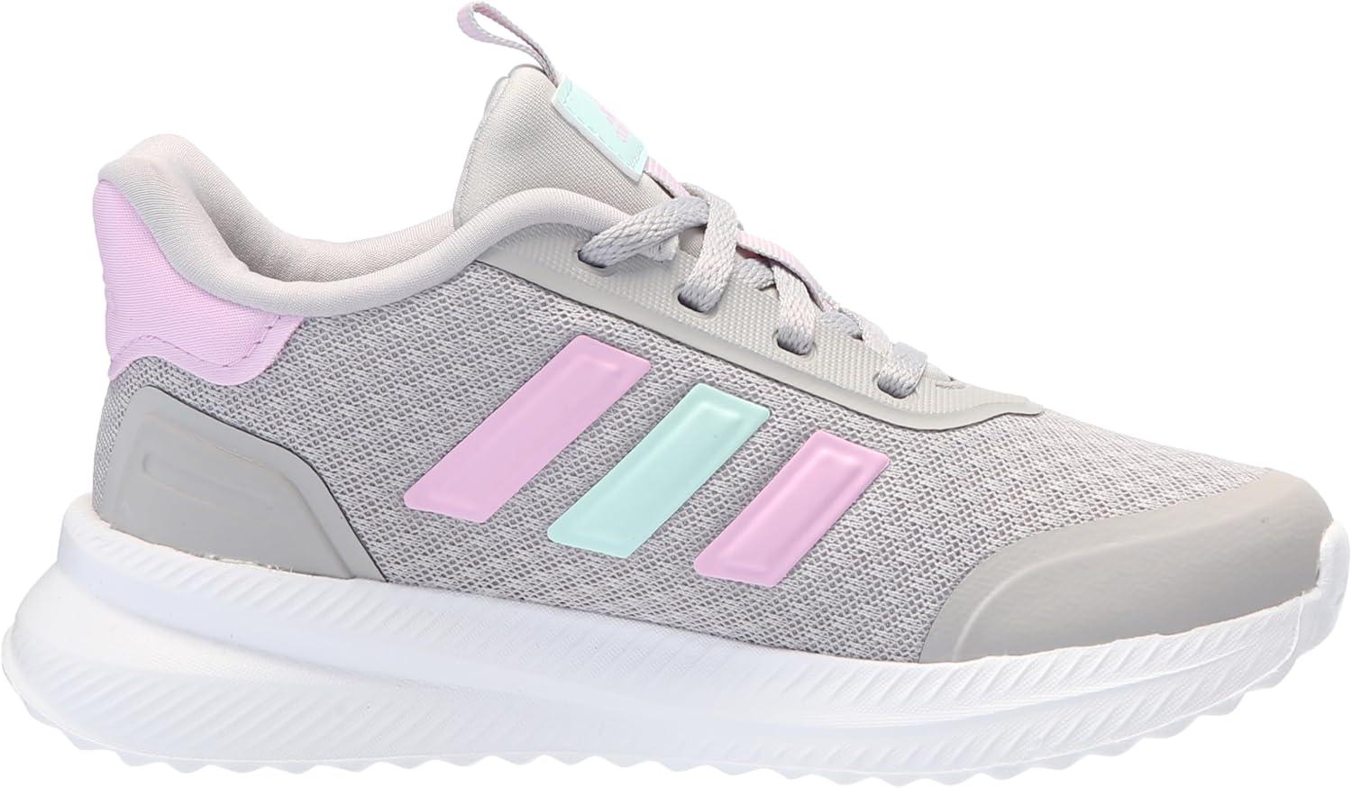 imageadidas Kids XPLR Path Elastic Lace ampamp Strap ShoesGreyBliss LilacSemi Flash Aqua