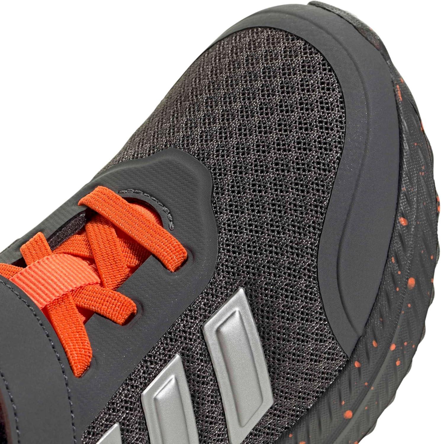 imageadidas Kids XPLR Path Elastic Lace ampamp Strap ShoesGreyImpact OrangeMatte Silver