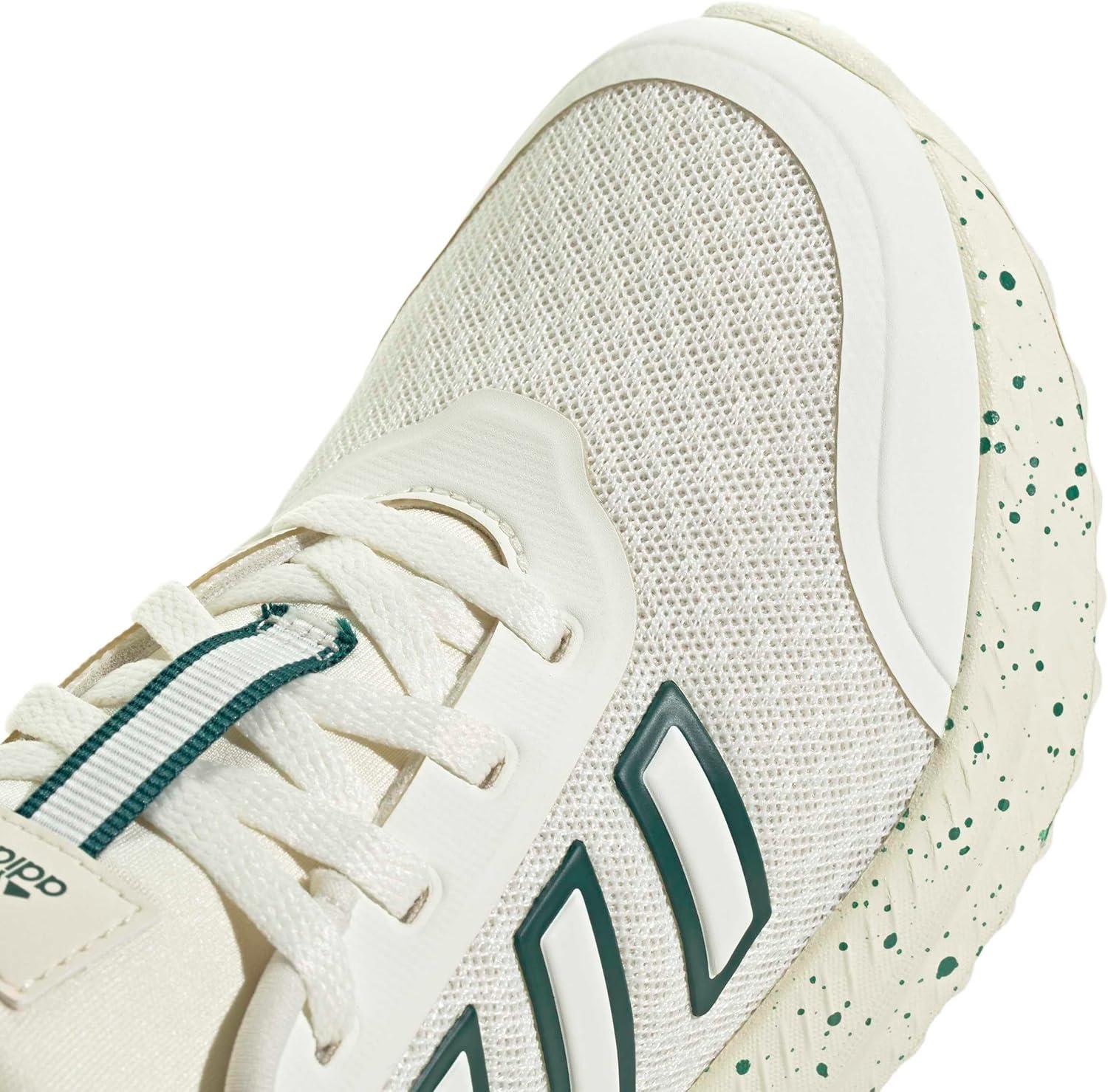 imageadidas Kids XPLR Path Elastic Lace ampamp Strap ShoesOff WhiteCollegiate GreenCollegiate Green
