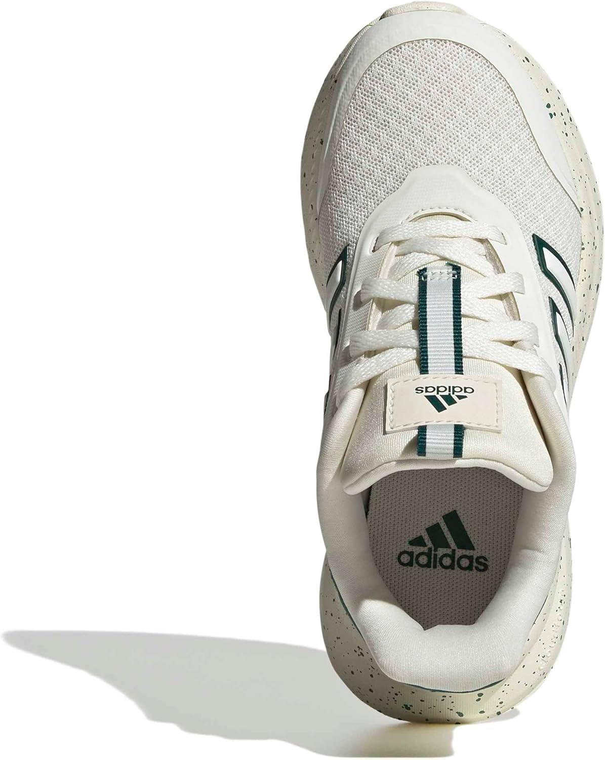 imageadidas Kids XPLR Path Elastic Lace ampamp Strap ShoesOff WhiteCollegiate GreenCollegiate Green