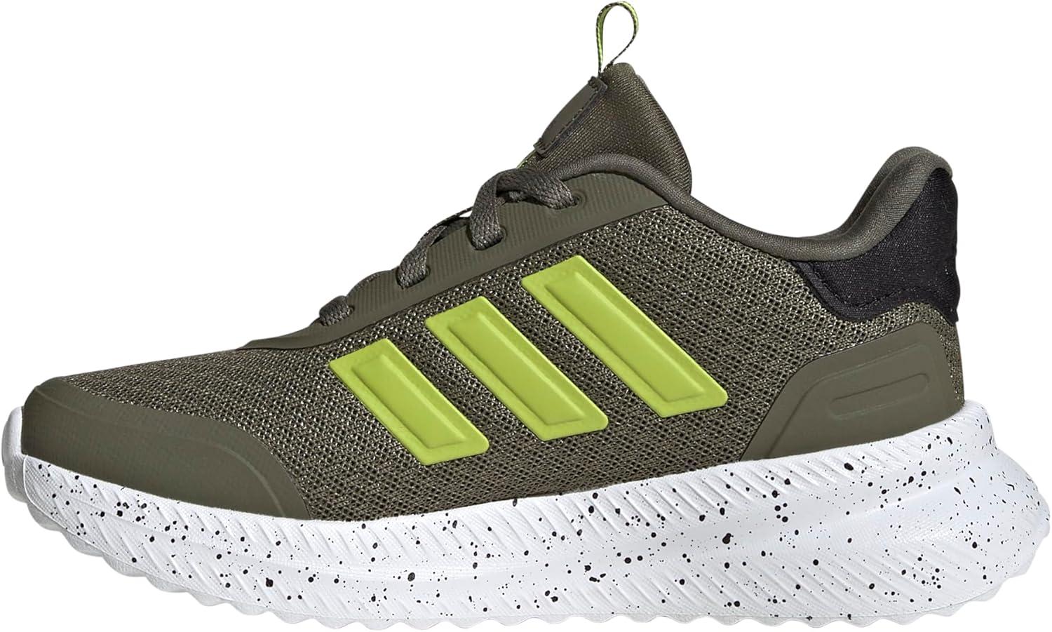 imageadidas Kids XPLR Path Elastic Lace ampamp Strap ShoesOlive StrataSolar SlimeBlack