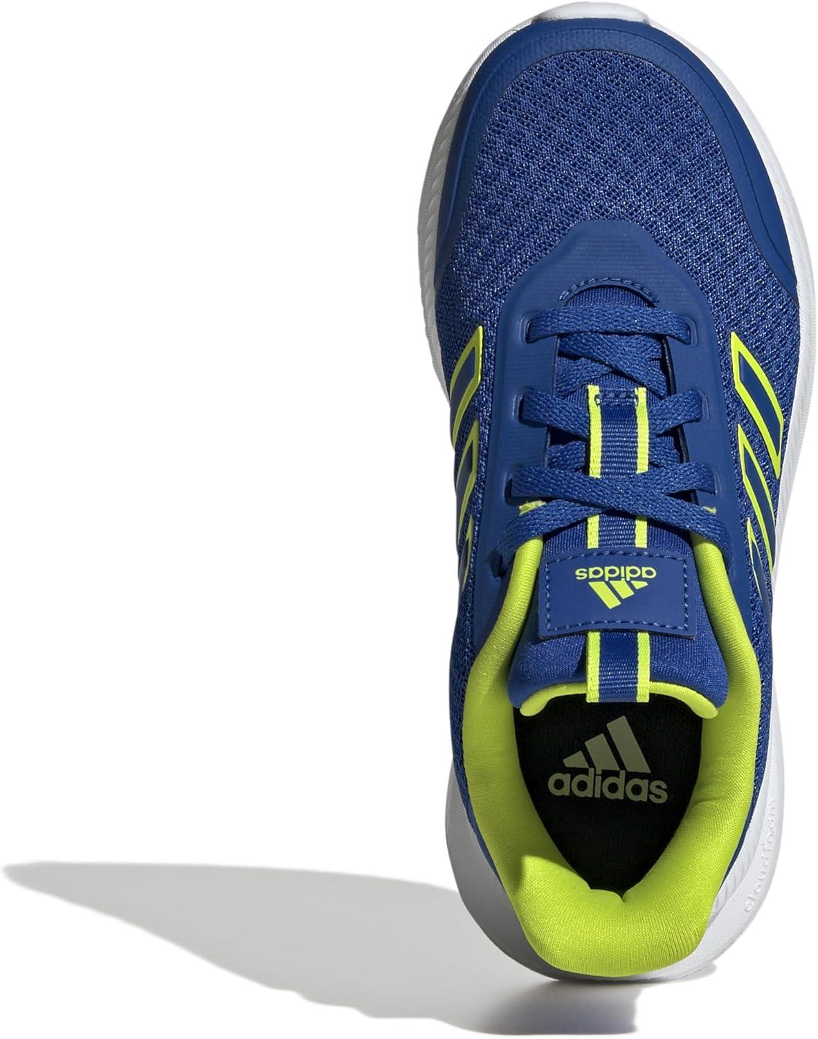 imageadidas Kids XPLR Path Elastic Lace ampamp Strap ShoesTeam Royal BlueSolar SlimeWhite