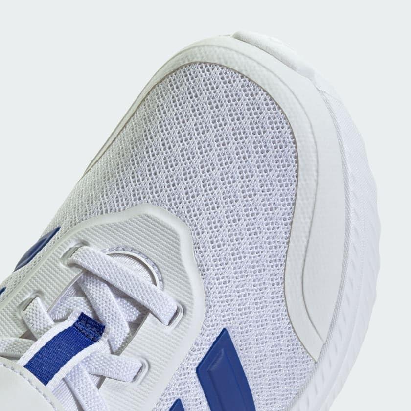 imageadidas Kids XPLR Path Elastic Lace ampamp Strap ShoesWhiteSemi Lucid BlueGrey